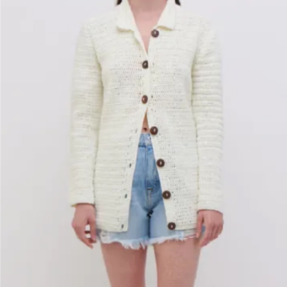 Elexiay x Jonathan Simkhai Crochet Cardigan